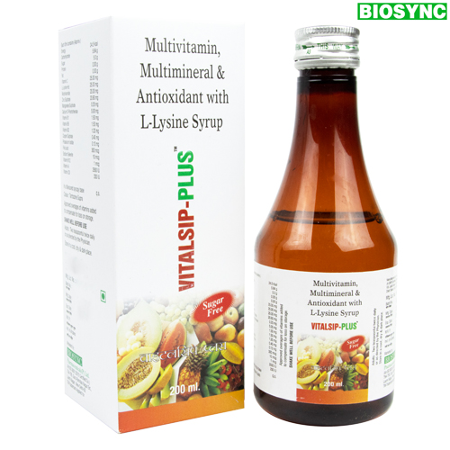 multivitamin multimineral & antioxidant with Lysine syrup