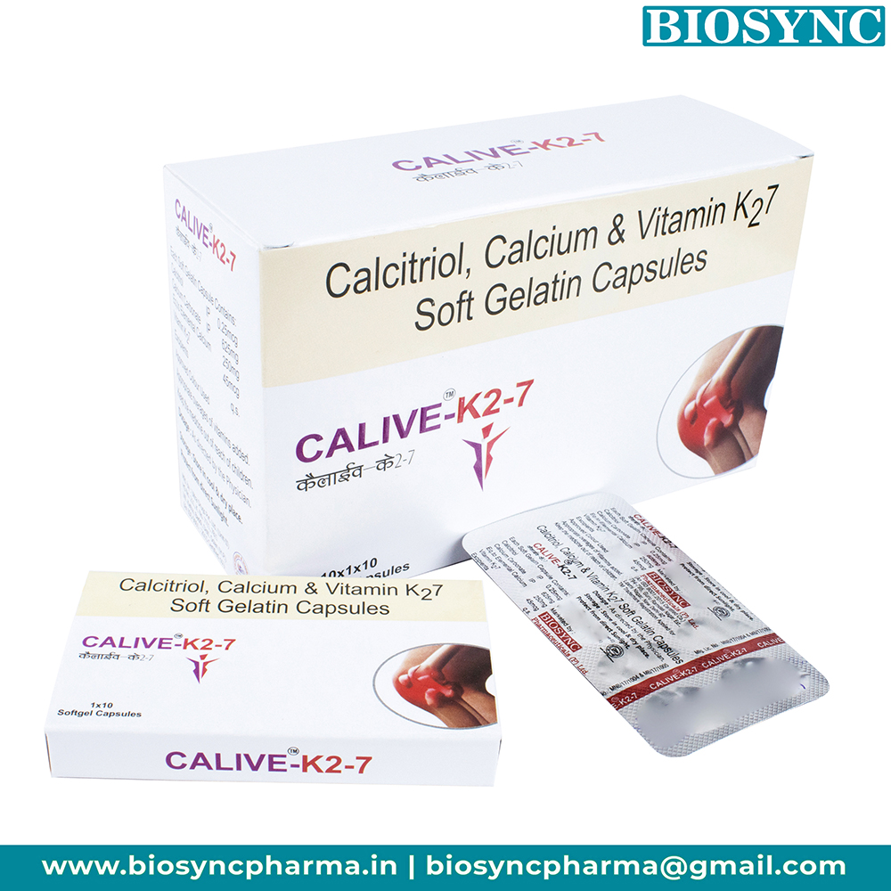 Calcitriol, Calcium & Vitamin K27 Softgel Capsules Manufacturer